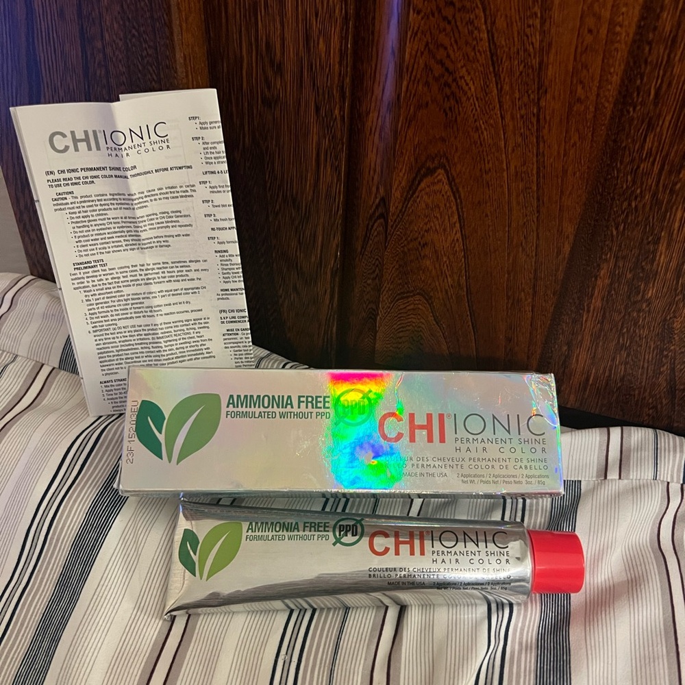 Chi Ionic Permanent Shine Hair Color, Blue, Ammonia Free, USA Made, new in box